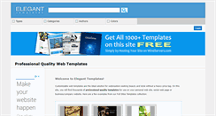 Desktop Screenshot of elegant-templates.com